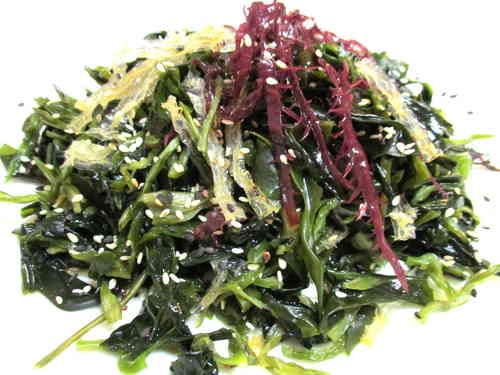 Seaweed Salad, getrocknete Algen für Salate (drei farbig Natur seealgen)
