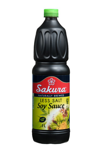 SAKURA Less Salt Gluten free Soy Sauce, helle Sojasauce Glutenfrei 1000 ML